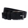 Curea barbati, casual, eleganta, din piele naturala, Negru, 4cm - CK40N